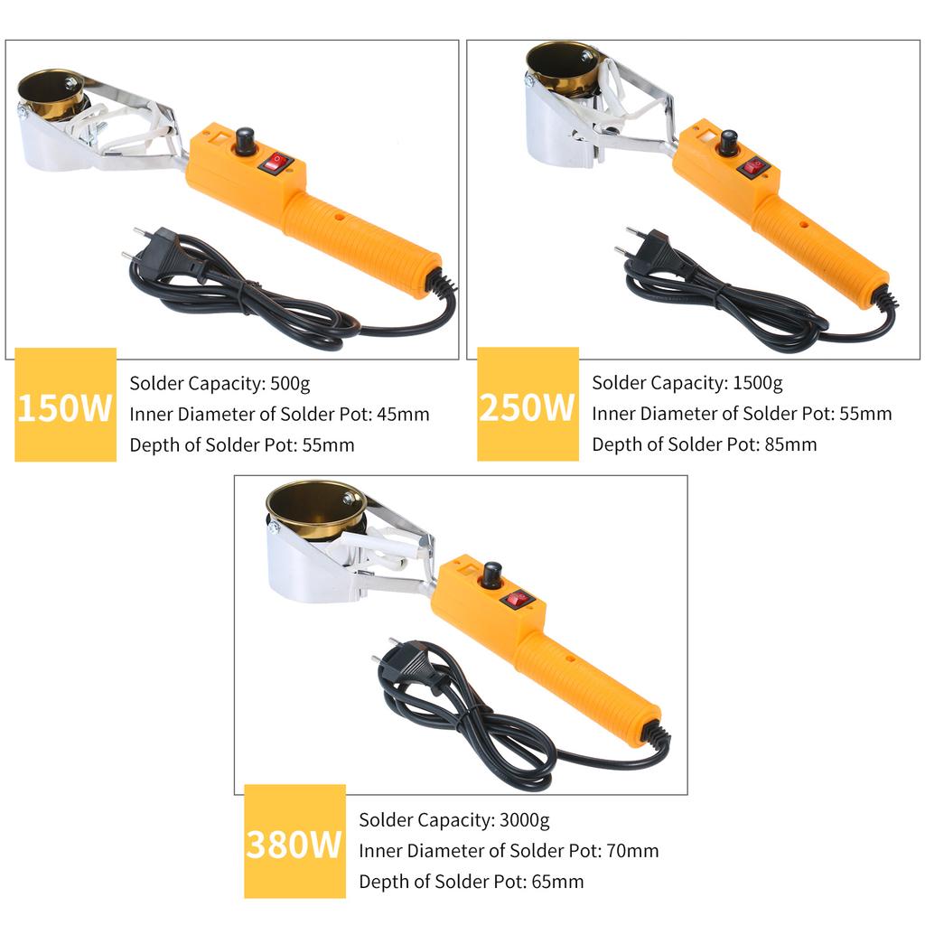 Portable Titanium Alloy Tin Furnace Temperature Adjustable Tin Soldering Pot High Power Tin Melting Furnace Small Tin Dipping Furnace