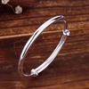Simple And Classic Personality Opening Bracelet Women 'S Light Noodle Round Push Sliding Bracelet Jewelry