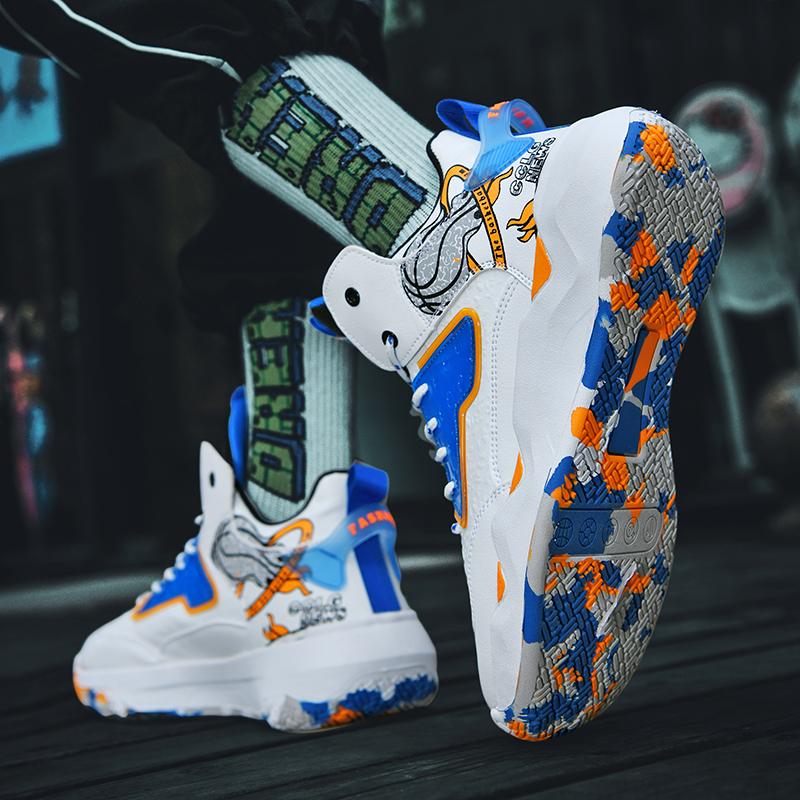 Баскетбольные бутсы унисекс 36-45, высококачественная молодежная кожаная нескользящая баскетбольная спортивная мужская обувь