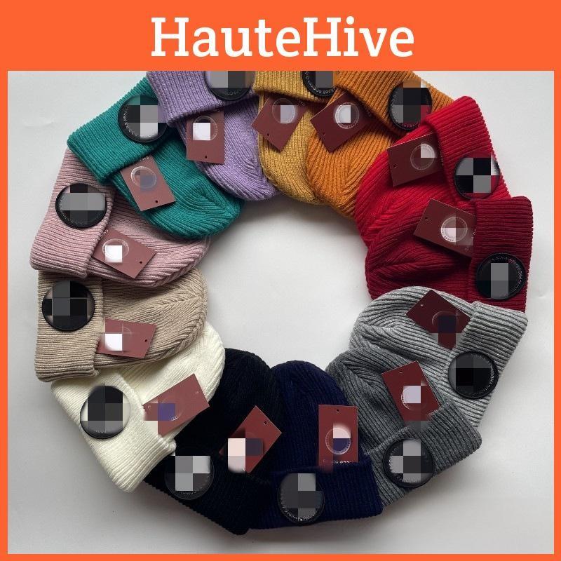 Knitted Winter Hat Outdoor Windproof Cold Proof Fashion Solid Color Warm Hat