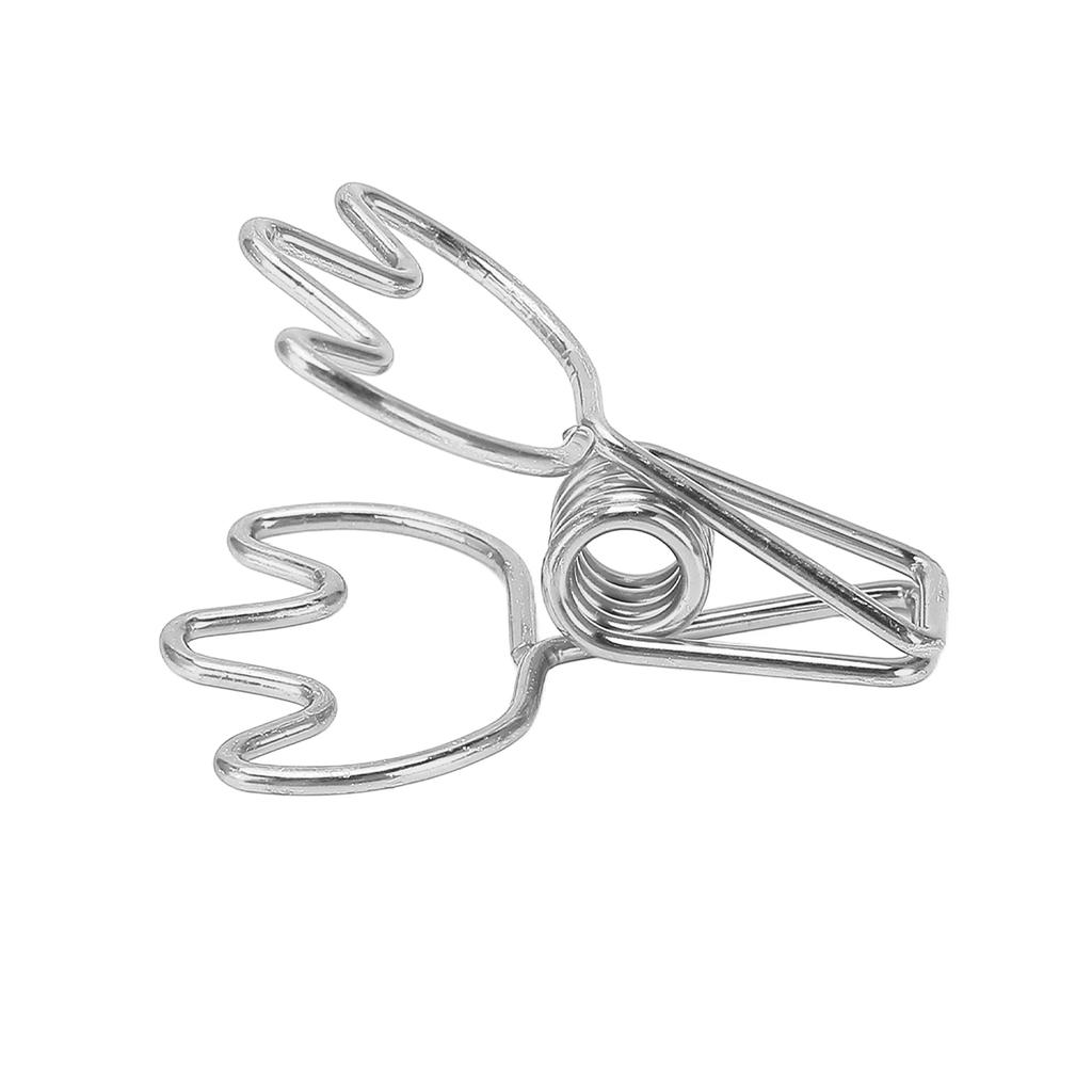 100Pcs Paper Clamps Metal Hollow Strong Clamping Force Crown Shape Tail Clips for School Home