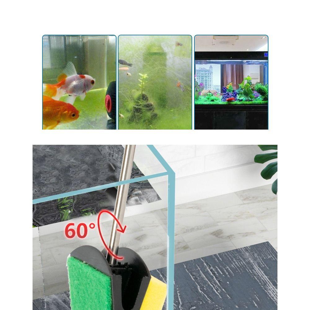 Tools Aquarium Fish Tank Cleaning Brushes Sponge Accessories Window Algae Scraper