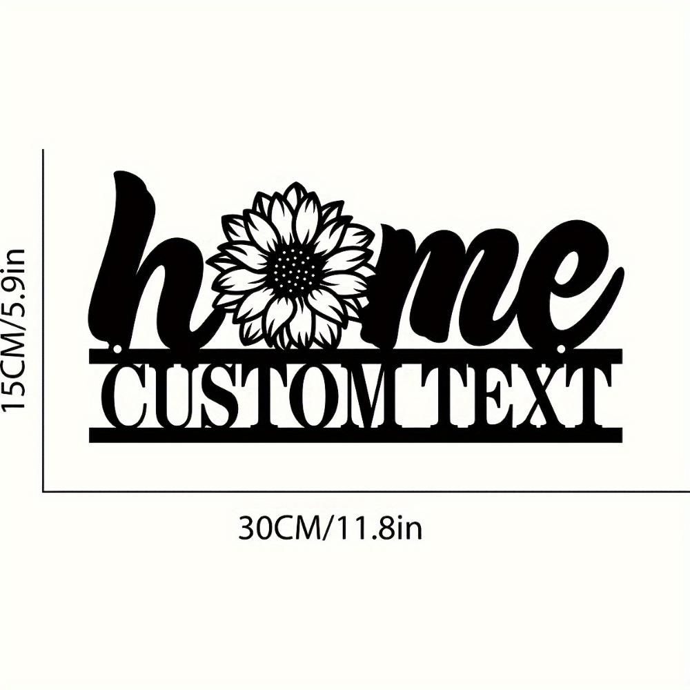 Metal Wall Art Sunflower Vintage Home Decor Personalized Gift for Garden