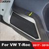 Для Volkswagen VW T-Roc TROC 2017 2018 Стальная Декоративная Накладка на Динамик Аудио Системы Внутренней Двери Автомобиля Рамка Динамика Аксессуары для Интерьера