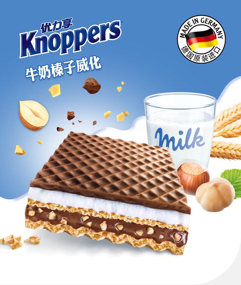 Knoppers Milk Hazelnut Chocolate Wafer Snack