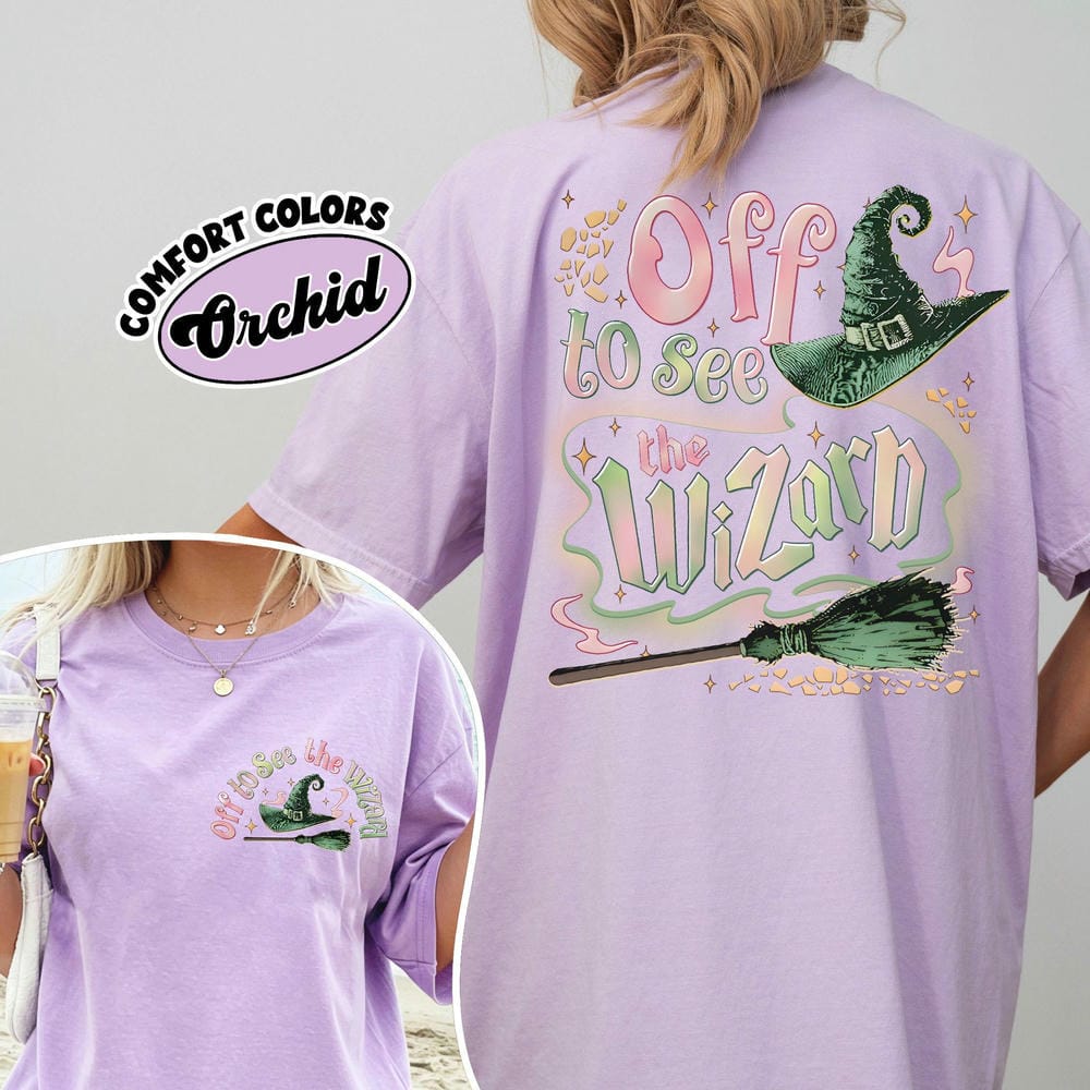 Twosided Wicked Wizard Comfort Bookish Shirt Emerald City Were off Movie Apparel Dark Acedemia Unisex Y2K Shirt Streetwear