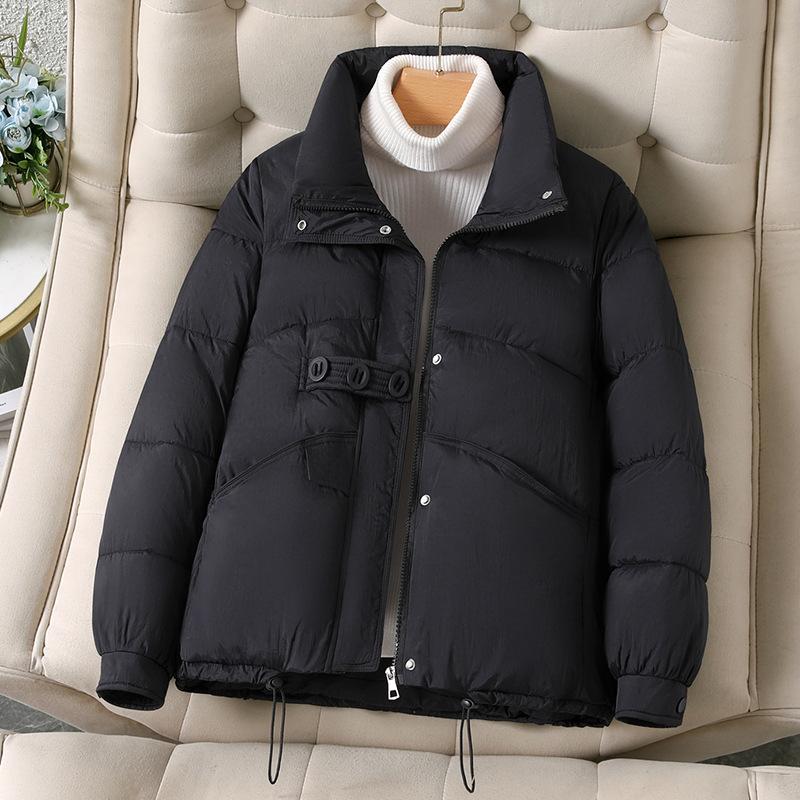 Осень и Зима Короткая Тонкая и Теплая Корейская Версия Повседневная Стеганая Куртка Куртка Маленький Хлеб