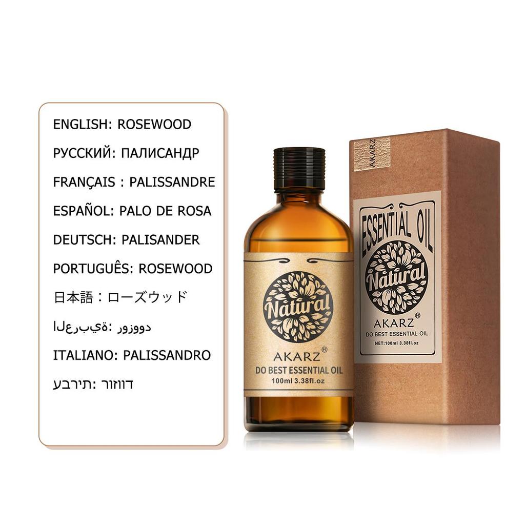 AKARZ 10ML Hot Essential Oil Tea Tree Sandalwood Musk Ylang Lavender Vanilla Peppermint Jasmine Rose Violet Chamomile Essential Oil