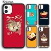 Krajews Japanese Food Ramen Phone Case Cover For iPhone 14 5 SE 6s 7 8 Plus X XR XS 11 12 13 Pro Max Samsung Galaxy S21 S22ultra