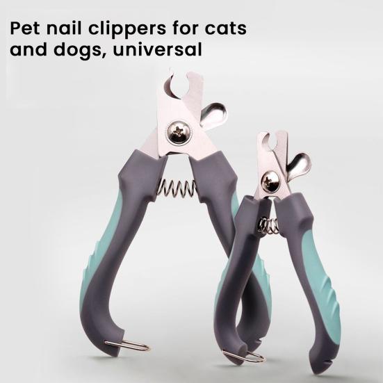Pet Nail Clippers Portable Pet Nail Trimmer Safe Cat Nail Clippers with Safety Guard To Avoid Overcutting Grooming Tool for Cats Dogs