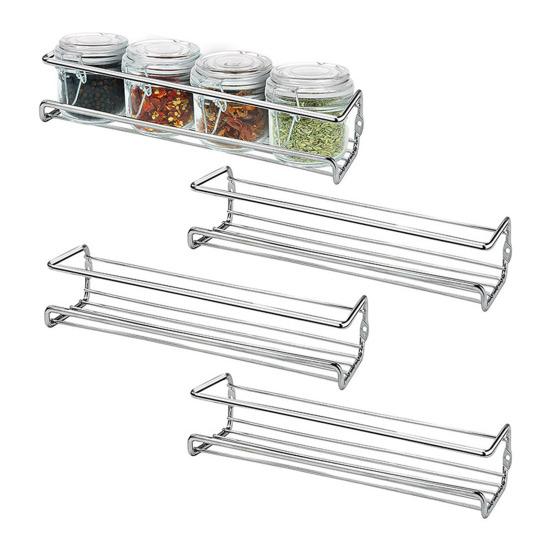 1/4 шт настенная полка для специй органайзер нержавеющая устойчивая к коррозии прочная несущая вентилируемая кухонная полка