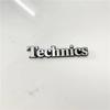 4X Техник Динамик 46x9мм алюминиевая наклейка стайлинг автомобиля technics значок эмблема динамика стерео Наклейка Автоаксессуары