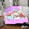 1Pc Cute Cupcake Friends Blanket For Couch Bed Plush Cozy Fuzzy Blanket Super Soft Warm Blankets For Fall And Winter 091815