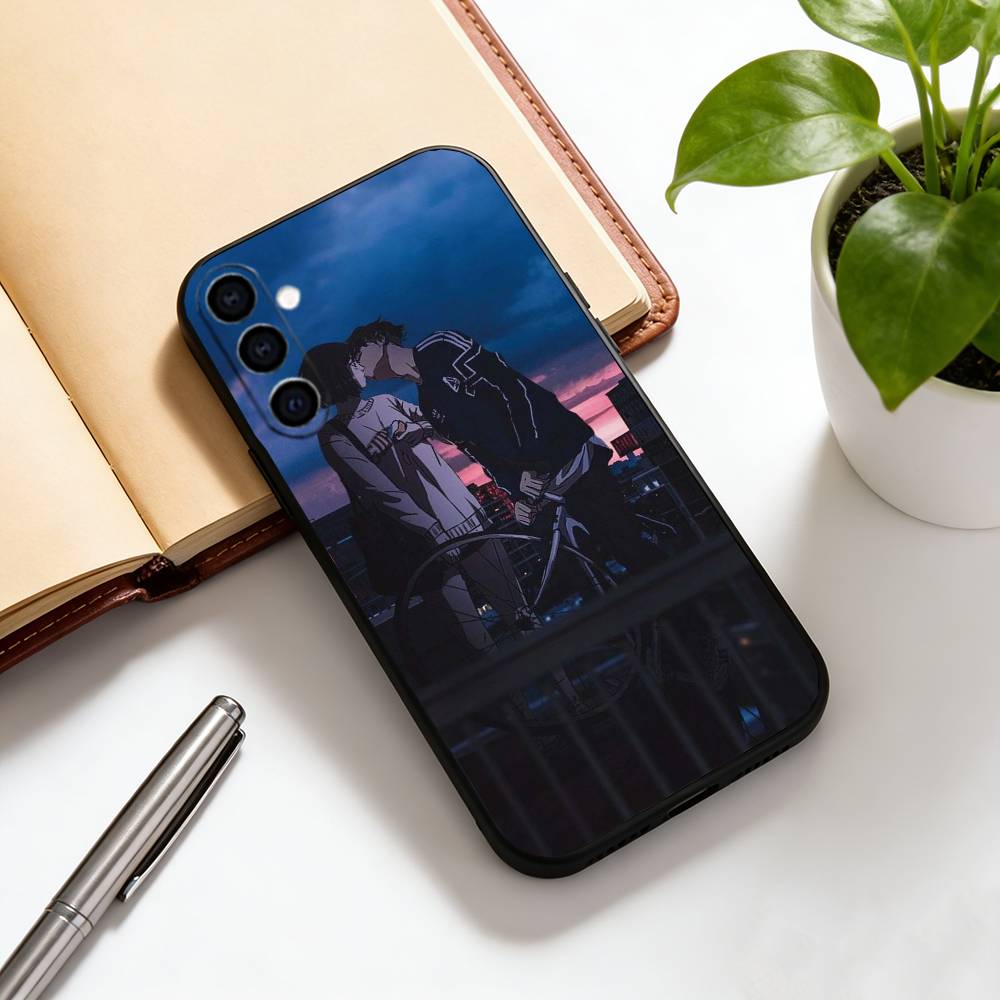 Манхва Чехол для телефона для Samsung Galaxy A73, A72, A71, A70, A53, A52, A51, Мягкий силиконовый черный чехол
