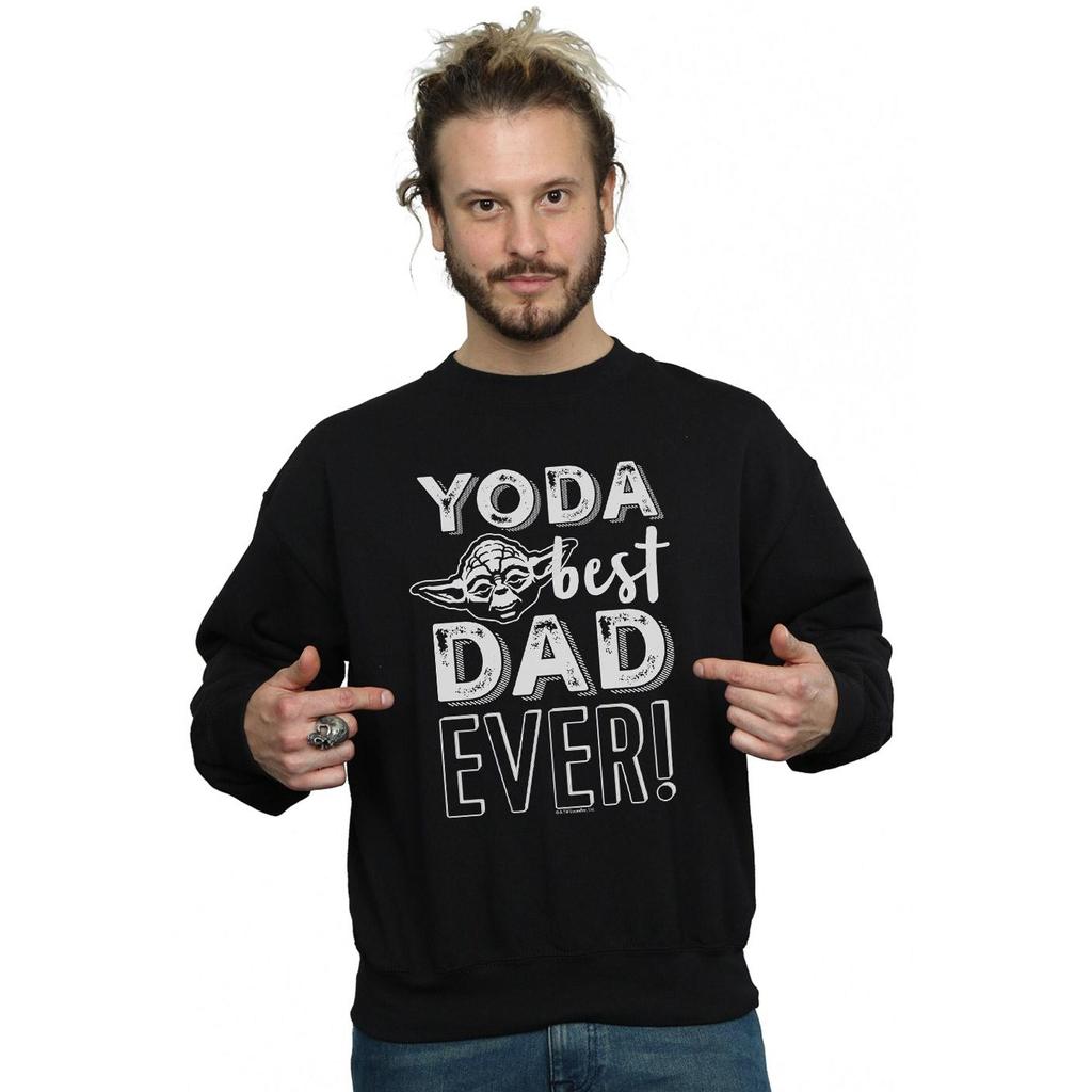 Star Wars Mens Yoda Best Dad Sweatshirt