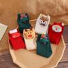 Носки средней длины с изображением животных из мультфильмов Хлопковые носки из хлопка Новые рождественские носки Рождество