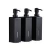 Black 3 in 1 Hotel Bathroom Shampoo Dispenser Wall Mounted SUS 304 Triple Liquid Soap Dispenser