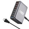 Настольное зарядное устройство 500 Вт на нитриде галлия с 8 портами: 6 USB-C и 2 USB-A