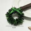 Mini Christmas Celebration Wreath with Bow Ornament