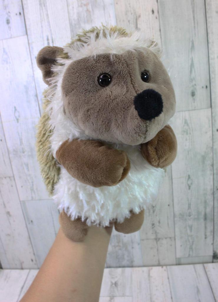 Take Off Plush Hand Puppet Hedgehog