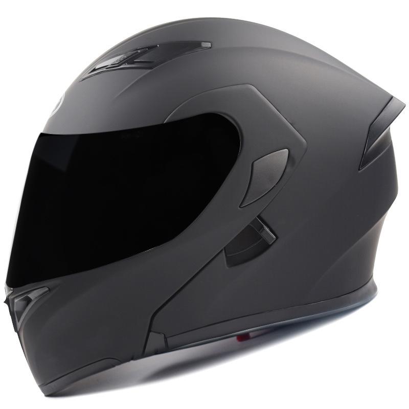 Electric vehicle helmet for men and women with Bluetooth, dual visors, winter helmet, motorcycle racing helmet, all-season full-face safety helmet