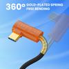 USB4 Type C Спиральный Кабель 240 Вт Поддержка Power Delivery Скорость Передачи Данных 40 Гбит/с Разрешение 8K 60 Гц