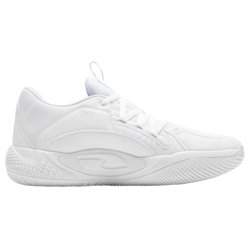 Puma Court Rider Fashion Универсальные Нескользящие Прочные Дышащие Низкие Баскетбольные Кроссовки Мужские кроссовки Белый Синий 378051-03