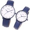 Soue Pair Watch A Basics Pair Watch Ladies Pair Couple 38mm X 30mm Leather Belt Leather Band Blue White Dial [SOUE] Men's