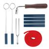 Piano Tuning Set Tool Mutes Wrench Fork Lever Felt Temperament Strip Kits Repair Accessories