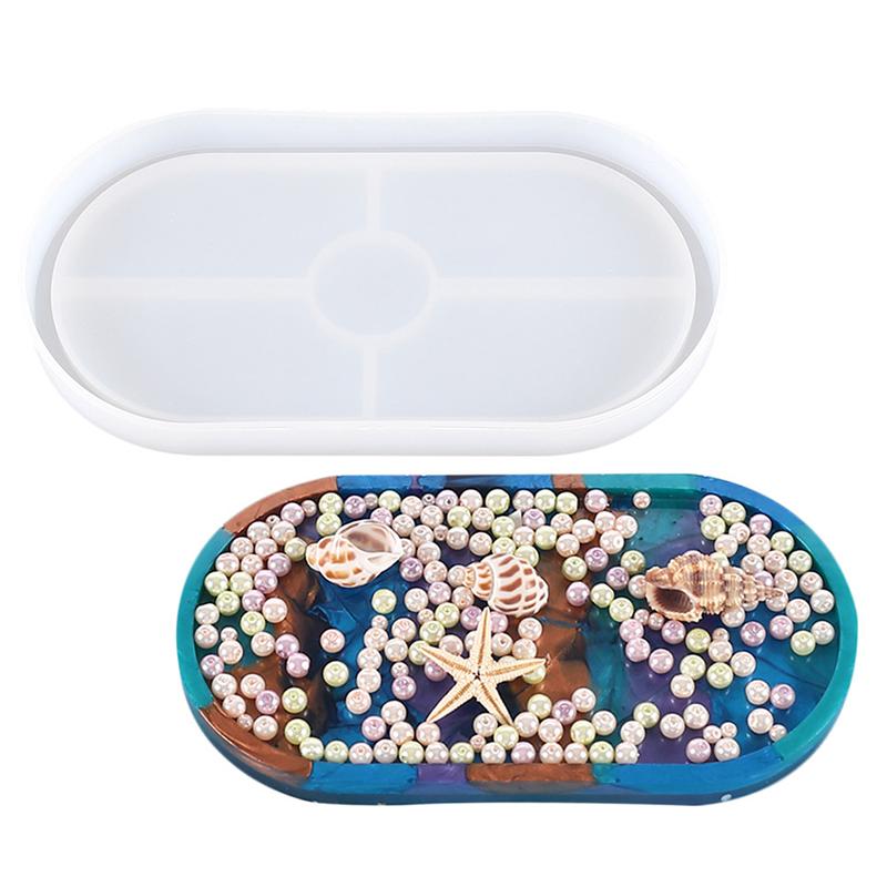 Овальная силиконовая форма, формы для подставок, УФ-смола, сделай сам, глина, эпоксидная смола, держатель для торта