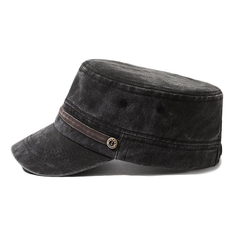 Мужская шляпа с плоским верхом, хлопковая кепка, молодежная шляпа с зонтиком для рыбалки на открытом воздухе, военные кепки, армейские козырьки, шляпа, тренировочные кадетские кепки