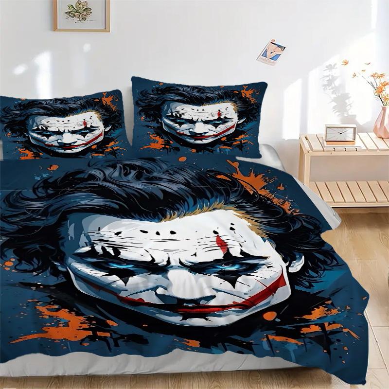 Joker'S Dark Portrait Print 3Pcs Bedding Setduvet Cover With 2 Bedropillowcase Home Birthday Gift