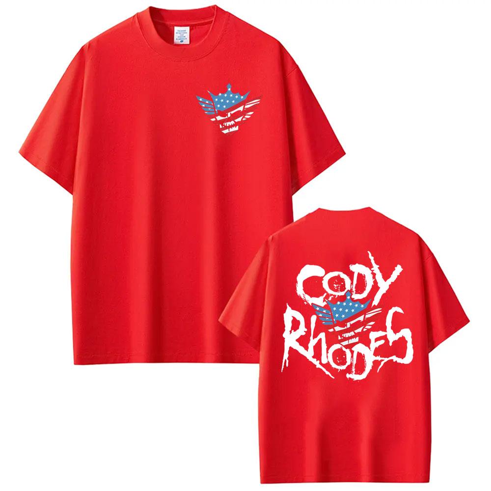 Cody Rhodes American Nightmare Logo T Shirts Unisexs Women Fashion Gothic High Street Tshirt Casual Cotton 2026 Summer T Shirt