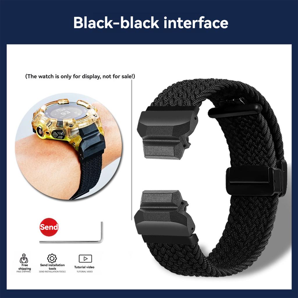 GBD-H1000 Эластичный нейлоновый ремешок для Casio G-SHOCK 3475 GBD-H1000-1A4 модифицированная тканевая ремешок для часов Мужской браслет браслет на запястье
