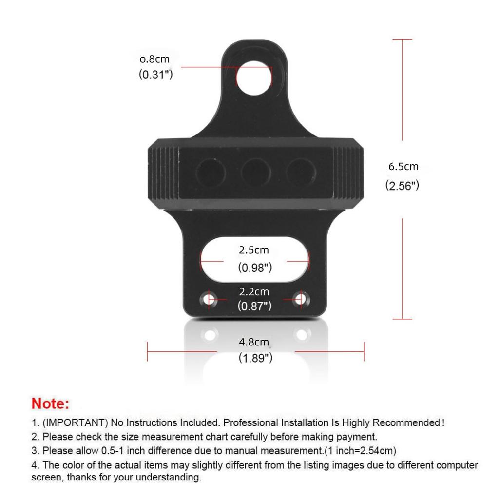 CNC Billet 3 Port Boost Controller Solenoid Bracket Black Anodized Mount for MAC AEM Unbranded Valve Bolt-On Hardware Kit