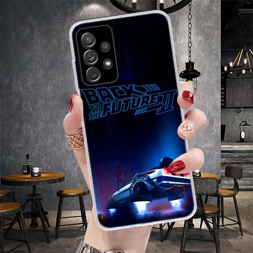 Back To The Future Time Machine Soft Phone Case For Samsung Galaxy A13 A14 A15 A16 A17 A53 A54 A55 A56 A57 A33 A34 A35 A36 A37 A