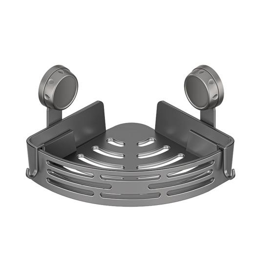 Настенный стеллаж для ванной комнаты без сверления, угловая полка на прочных присосках, нержавеющий органайзер для душа, экономичный по месту, треугольная полка для ванной