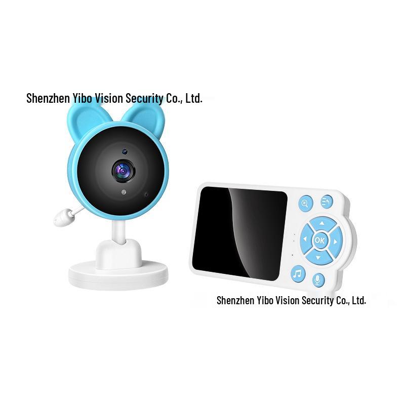 Беспроводной видеоняня 2,8" с функцией обнаружения плача, ночным видением, двусторонней связью и таймером кормления.