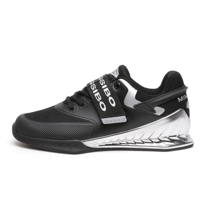 Unisex Weightlifting Shoes Squat Deadlift Indoor Gym Training Supportive Stable Non-Slip Fitness Footwear
