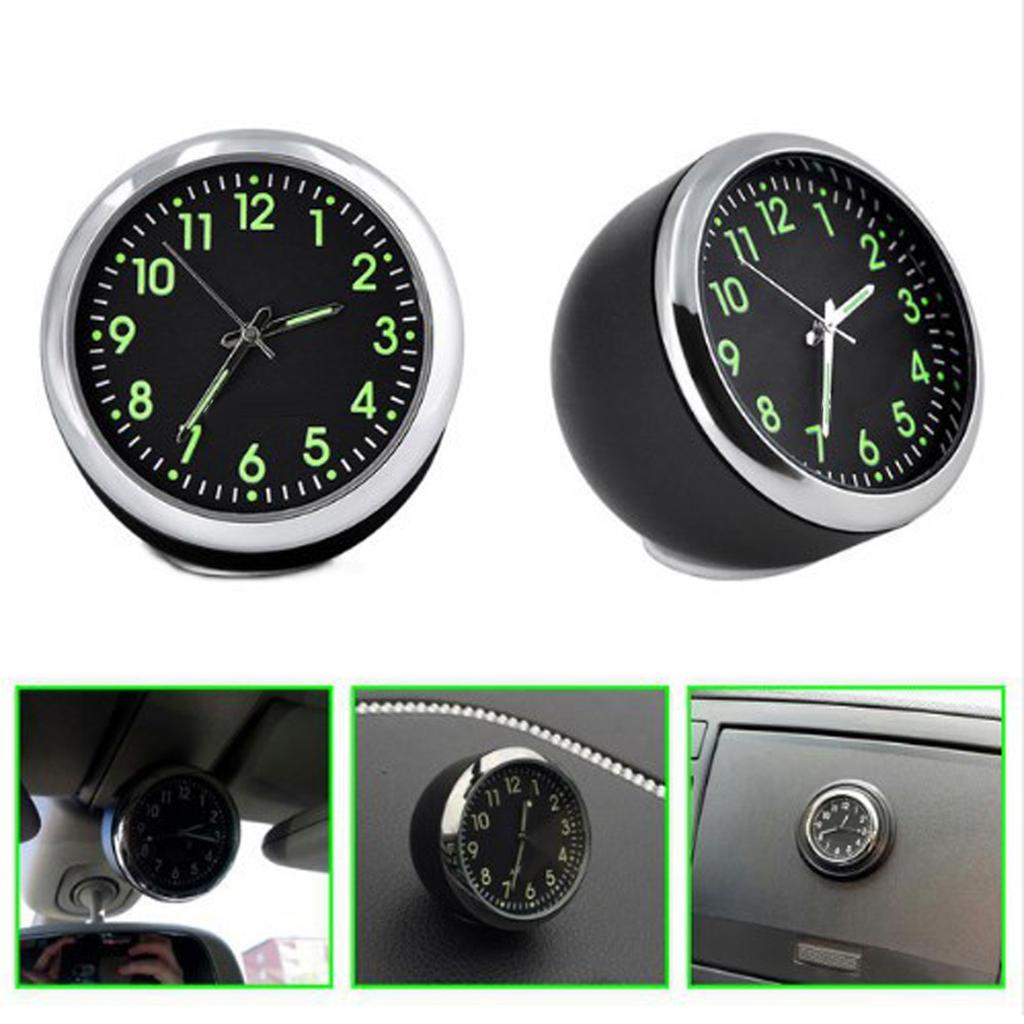 Мини-автомобильные флуоресцентные настенные часы, кварцевые часы, универсальные карманные часы