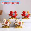 Chinese Style New Year Mascot Miniature Desktop Ornament Zodiac Ornaments Horse Figurine  Bookshelf