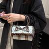 Изысканная сумка-боулер, сумка через плечо в стиле колор-блок, милая сумка-портфель в горошек, женская