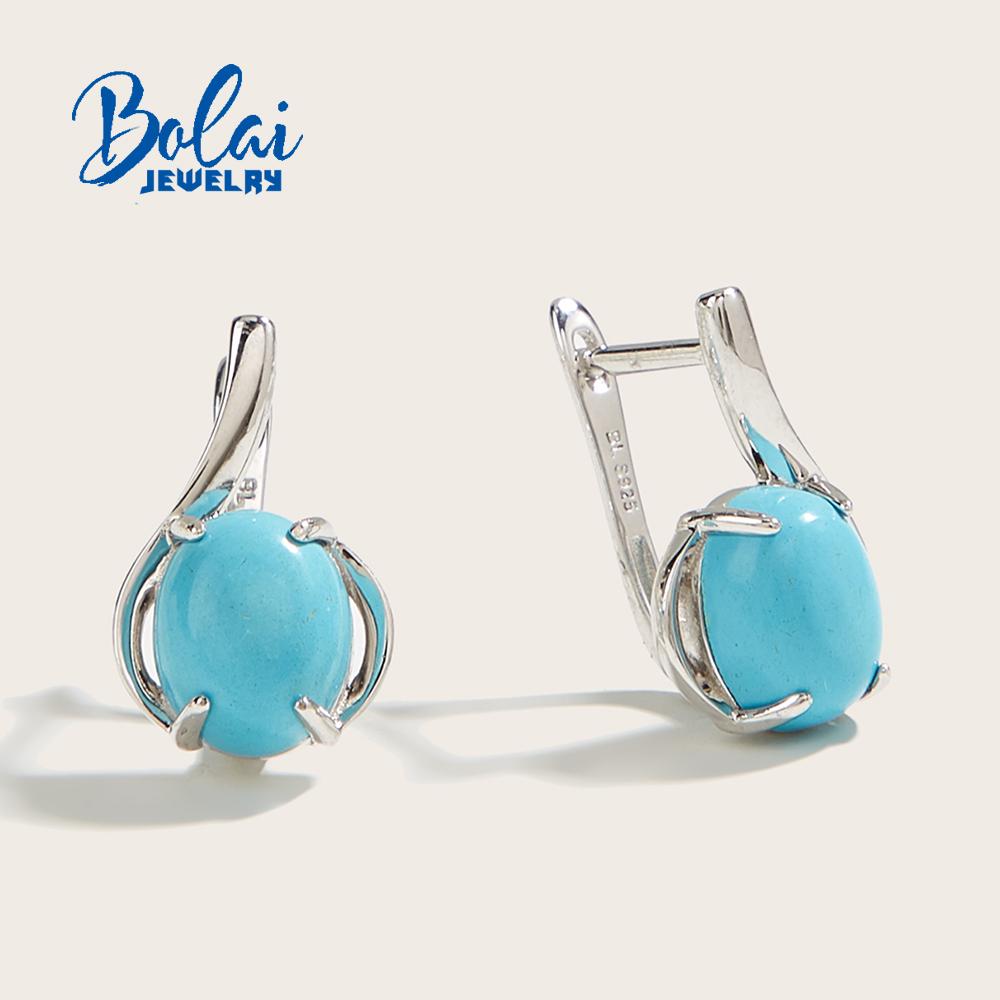 1 пара женских серег простого дизайна с зеленой бирюзой, элегантные изысканные ювелирные изделия из стерлингового серебра 925 пробы