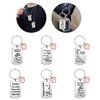 1Pc Russian Keychain Simple Style Stainless Steel Fashion Accessories Pendant Commemorative Gift Love Accessories