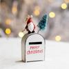 Retro Red Mailbox Hanging Ornament Iron Christmas Tree Pendant  For Xmas Tree