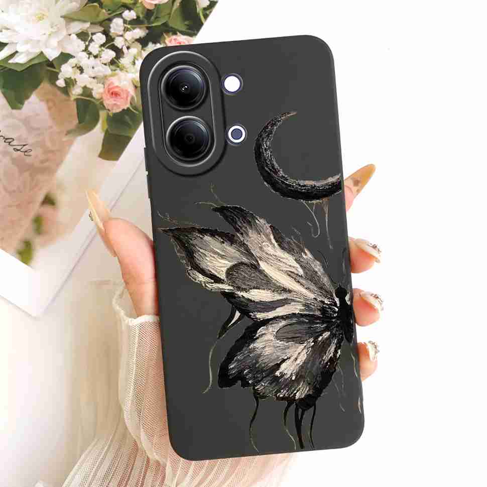Для vivo Y05 4G 6.74" Чехол Силиконовая Задняя Крышка Ударопрочный Для Vivo Y11D VIVO Y05 4G Популярные Расписные Бабочки Чехлы для Телефона