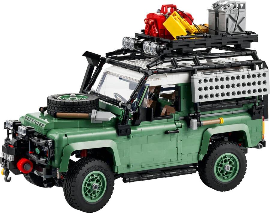 LEGO Icon Land Rover Classic Defender 90 10317 Набор для сборки модели автомобиля для взрослых и любителей классических автомобилей. Захватывающий проект на основе Icon Great