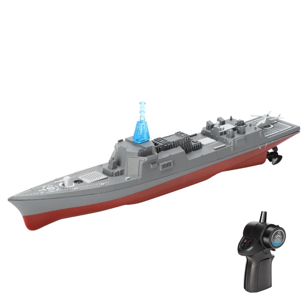 2.4G Remote Control Boat Waterproof High-Speed Simulation Ship Warship Model Rechargeable Mini