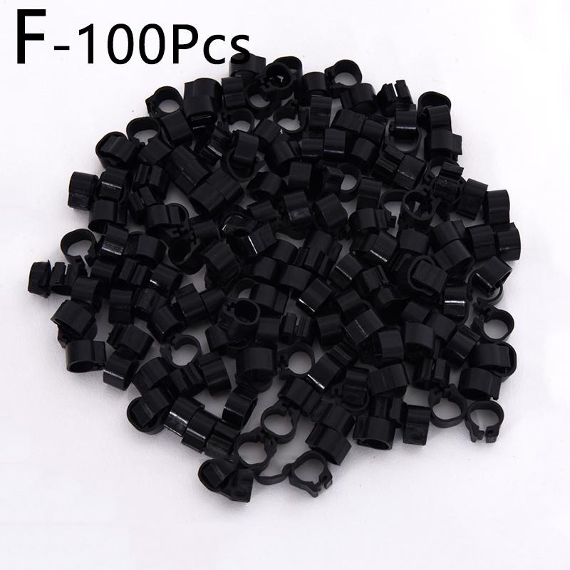 100pcs Parrot Feeding Plastic Digital Bird Foot Clip Pigeon Training Tools Animal Supplies Clip Rings
