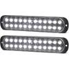7.5 Inch Aluminum Housing Amber 24LEDs Trailer Side Marker Turn Signal Light Surface Mount Clearance Lights Of Truck Motorcycle Tractor RV Pickup,